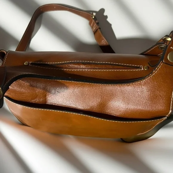 Patricia Nash London Heritage Saddle Bag, Card and Dust Bag $249 Retail EUC - Picture 5 of 6